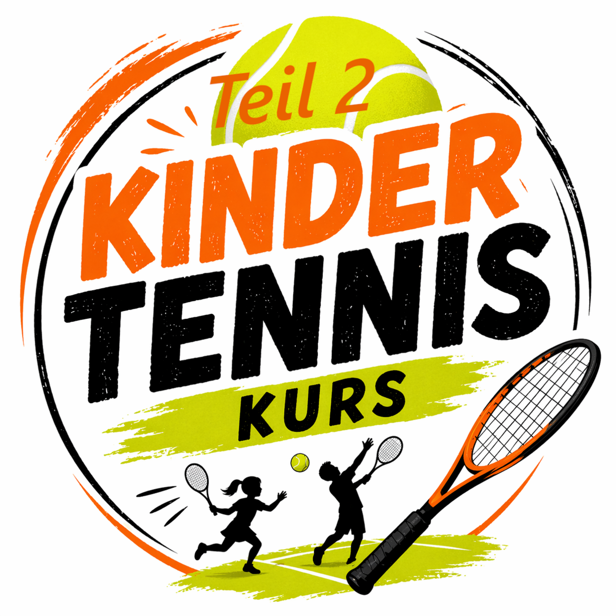 Kindertenniskurs Teil 2